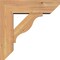 Ekena Millwork Funston Slat Smooth Bracket w/ Offset Brace, Western Red Cedar, 5 1/2"W x 16"D x 16"H BKT0604X16X16FST06SWR - alternate 3